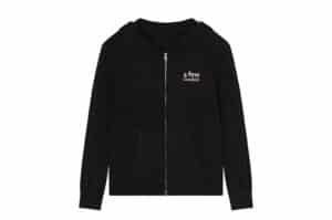 A Few Good Kids Hemp Pattern Hooded Jacket Black