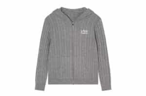 A-Few-Good-Kids-Linen-Pattern-Hooded-Cardigan-Grey