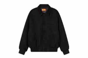 A-Few-Good-Kids-Logo-Ring-Embroidery-Suede-Jacket-Black