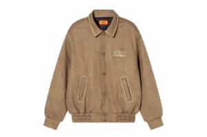 A-Few-Good-Kids-Logo-Ring-Embroidery-Suede-Jacket-Brown