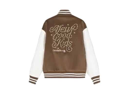 A-Few-Good-Kids-Pearls-Varsity-Jacket-Brown