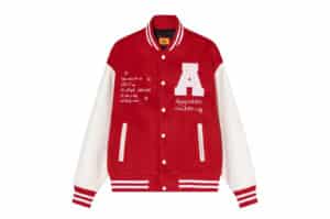 A Few Good Kids Pearls Varsity Jacket Red