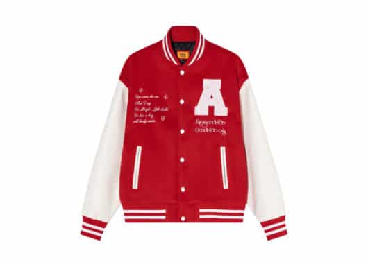 A Few Good Kids Pearls Varsity Jacket Red