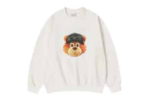 ADLV-3D-AC-Bear-Face-Crewneck-White