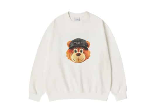 ADLV-3D-AC-Bear-Face-Crewneck-White