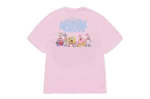 ADLV Bubble Font Sponge Bob Tee Pink