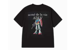 ADLV Mobile Suit Gundam Basic Logo Tee Black Back View