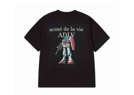 ADLV Mobile Suit Gundam Basic Logo Tee Black Back View