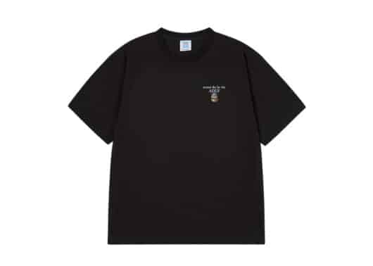 ADLV Mobile Suit Gundam Basic Logo Tee Black Front View