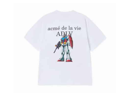 ADLV Mobile Suit Gundam Basic Logo Tee White Back View