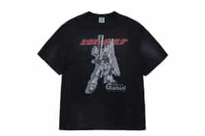 ADLV Mobile Suit Gundam Char'S Counterattack Washing Tee Charcoal Front View