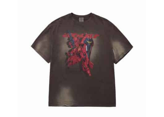 ADLV Mobile Suit Gundam Char’S Counterattack Washing Tee Cocoa Front View