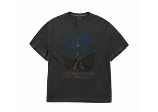 ADLV Mobile Suit Gundam Last Shooting Pigment Washing Tee Charcoal