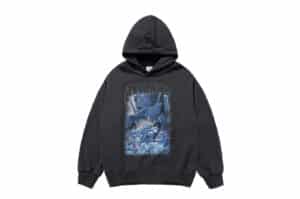 ADLV Mobile Suit Gundam Operation V Bio Washing Hoodie Charcoal Front View