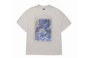 ADLV Mobile Suit Gundam Operation V Pigment Washing Tee Light Grey Front View