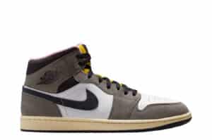 Air Jordan 1 Mid SE White Cave Stone Front View