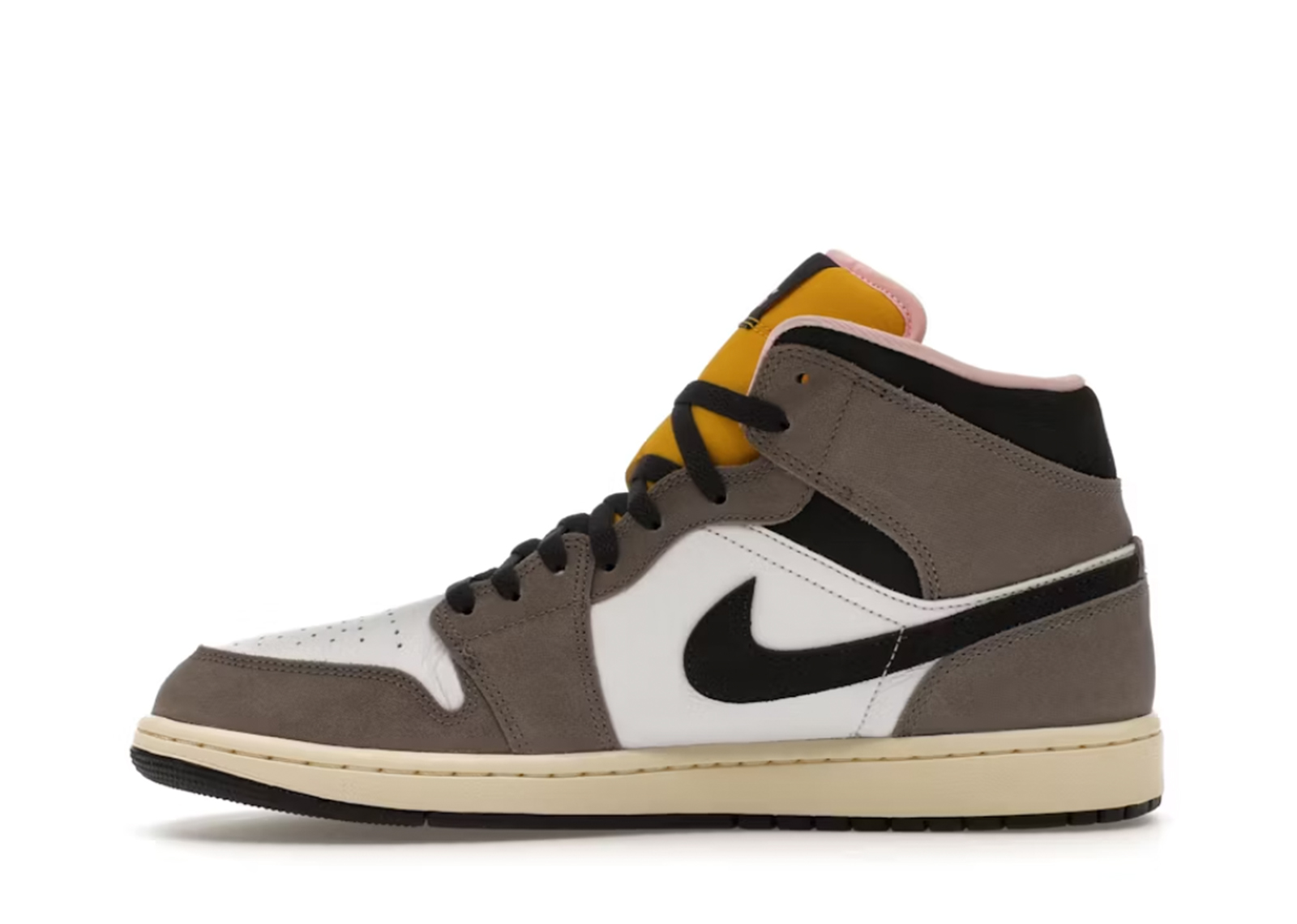 Air Jordan 1 Mid SE White Cave Stone Side View