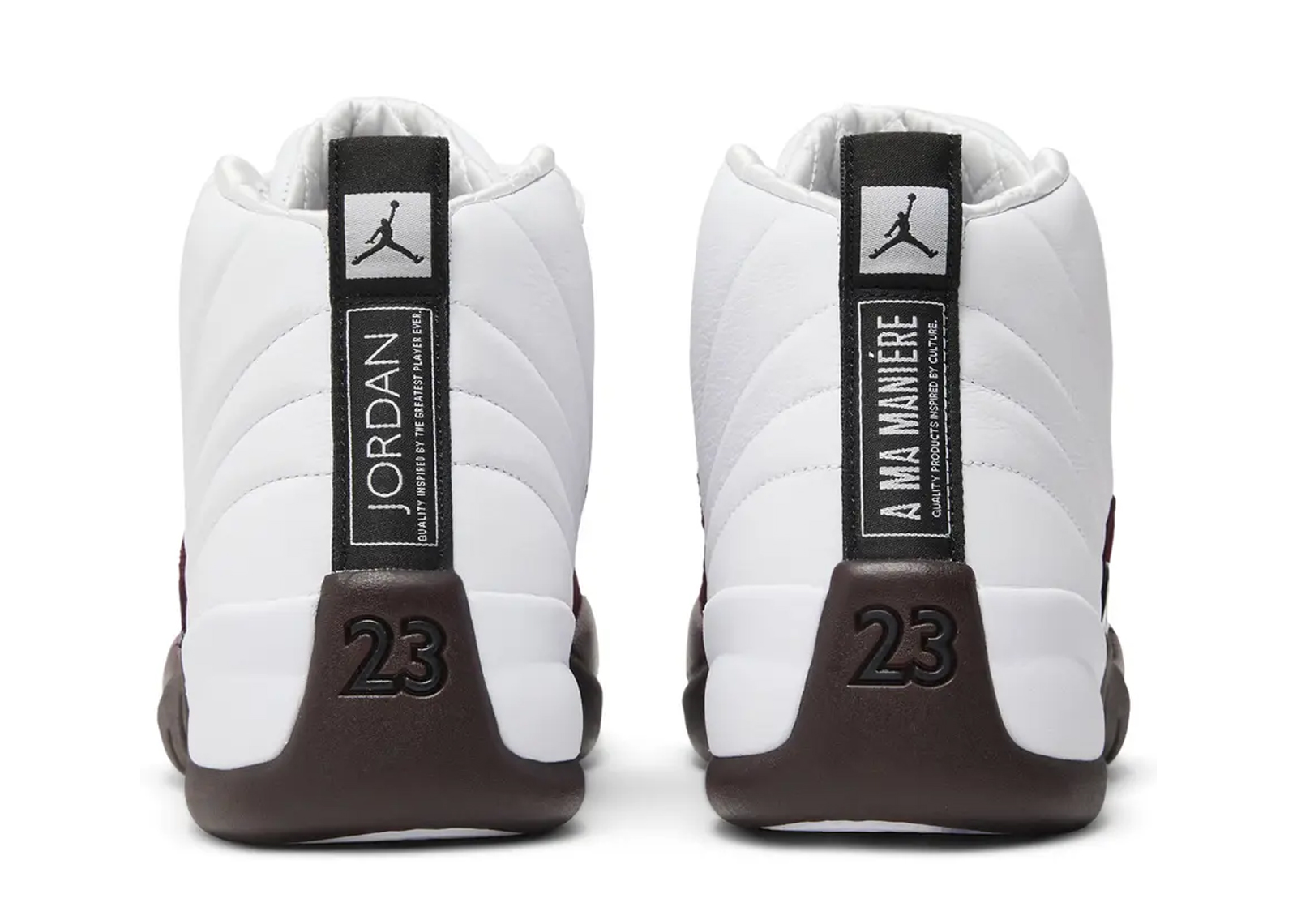 Air Jordan 12 Retro SP A Ma Maniére White (W) Back View
