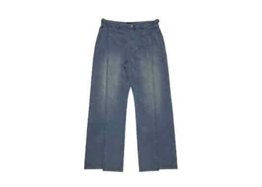 Haonanhuang Corduroy Split Pants Blue H622
