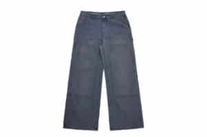 Haonanhuang Faded Double Knee Carpenter Pants Blue H765