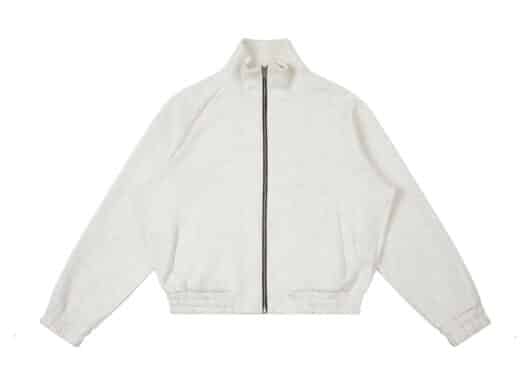 Haonanhuang-Fleece-Lined-Spacer-Cotton-Zip-Up-Grey-H703