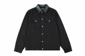 Haonanhuang-Gold-Edged-Raw-Denim-Jacket-Black-H827