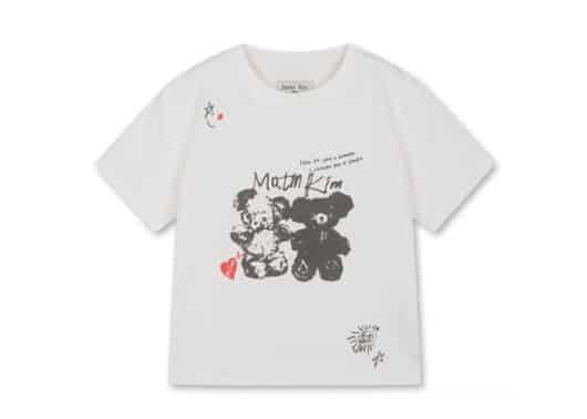 Matin-Kim-Animal-Graffiti-Graphic-Crop-Top-White-TS201