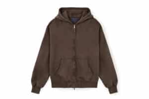 Matin-Kim-Back-Logo-Washed-Hoody-Zip-Up-Cocoa-JP534-M