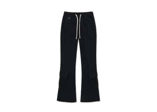 Matin-Kim-Boots-Cut-Slim-Cargo-Sweatpants-Black-PT029
