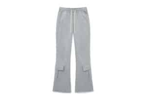 Matin-Kim-Boots-Cut-Slim-Cargo-Sweatpants-Grey-PT029
