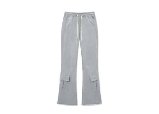 Matin-Kim-Boots-Cut-Slim-Cargo-Sweatpants-Grey-PT029
