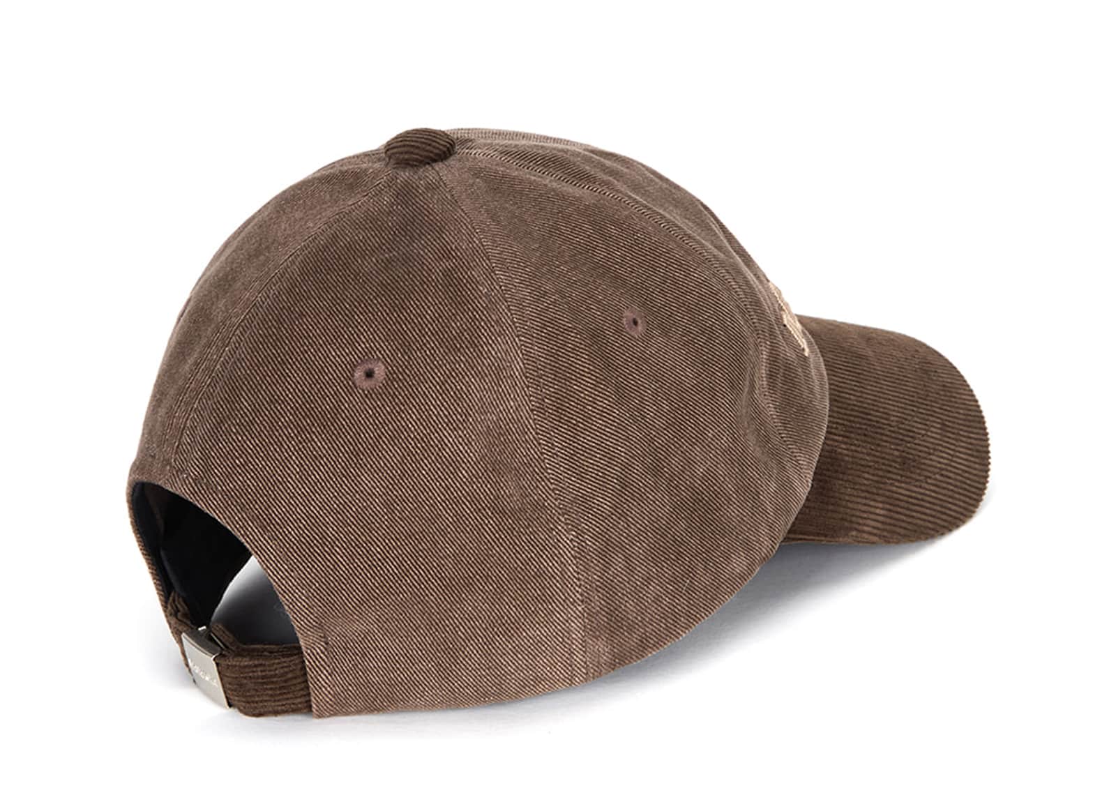 Matin Kim Classic Logo Corduroy Brim Ball Cap Brown HT031 Back View