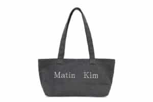 Matin-Kim-Logo-Canvas-Wide-Shoulder-Bag-Charcoal-BG076