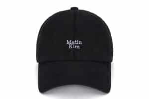 Matin Kim Matin Mini Logo Denim Ball Cap Black HT044