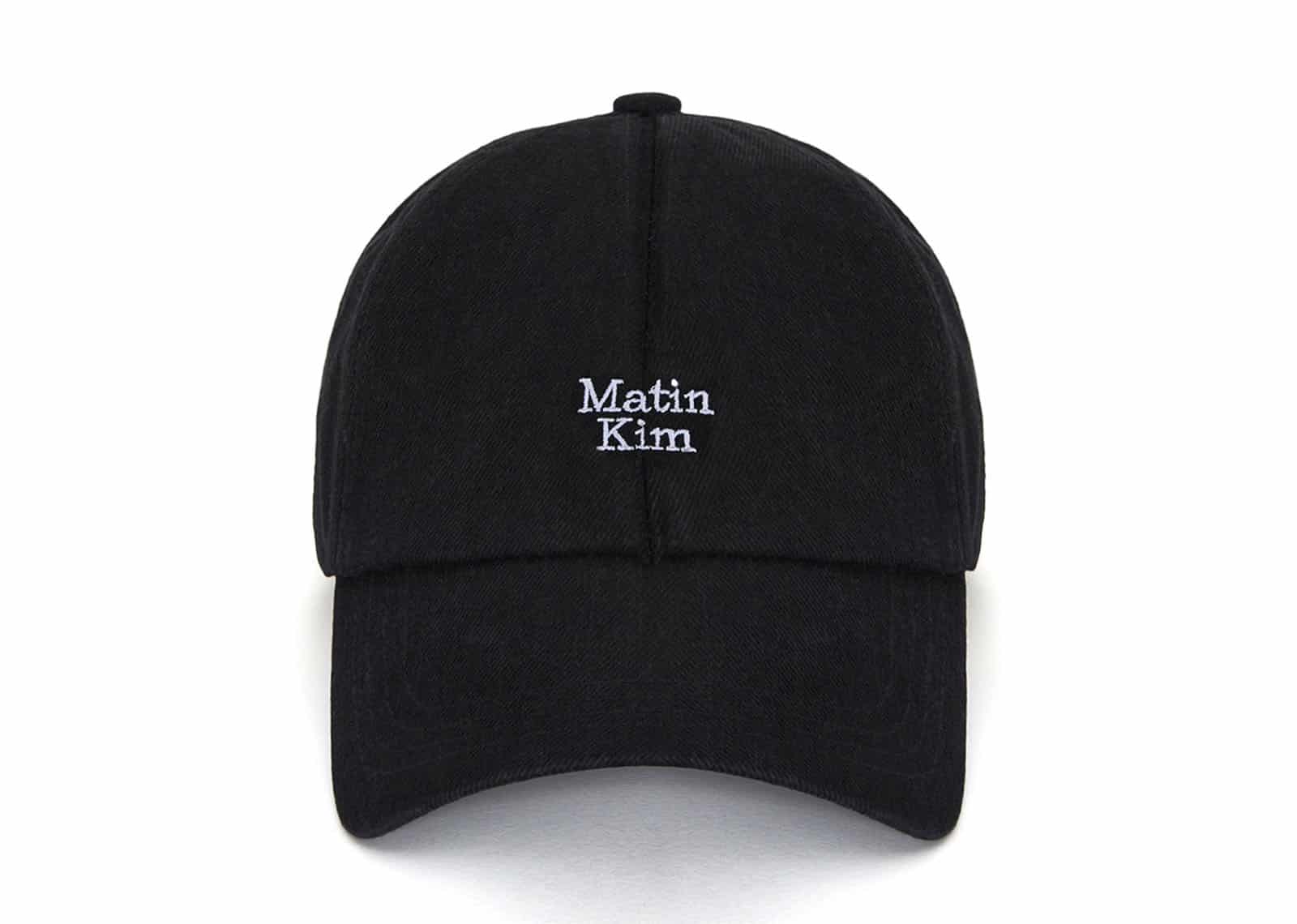 Matin Kim Matin Mini Logo Denim Ball Cap Black HT044