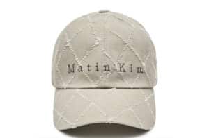 Matin-Kim-Matin-Typo-Quilted-Ball-Cap-Light-Khaki-HT034