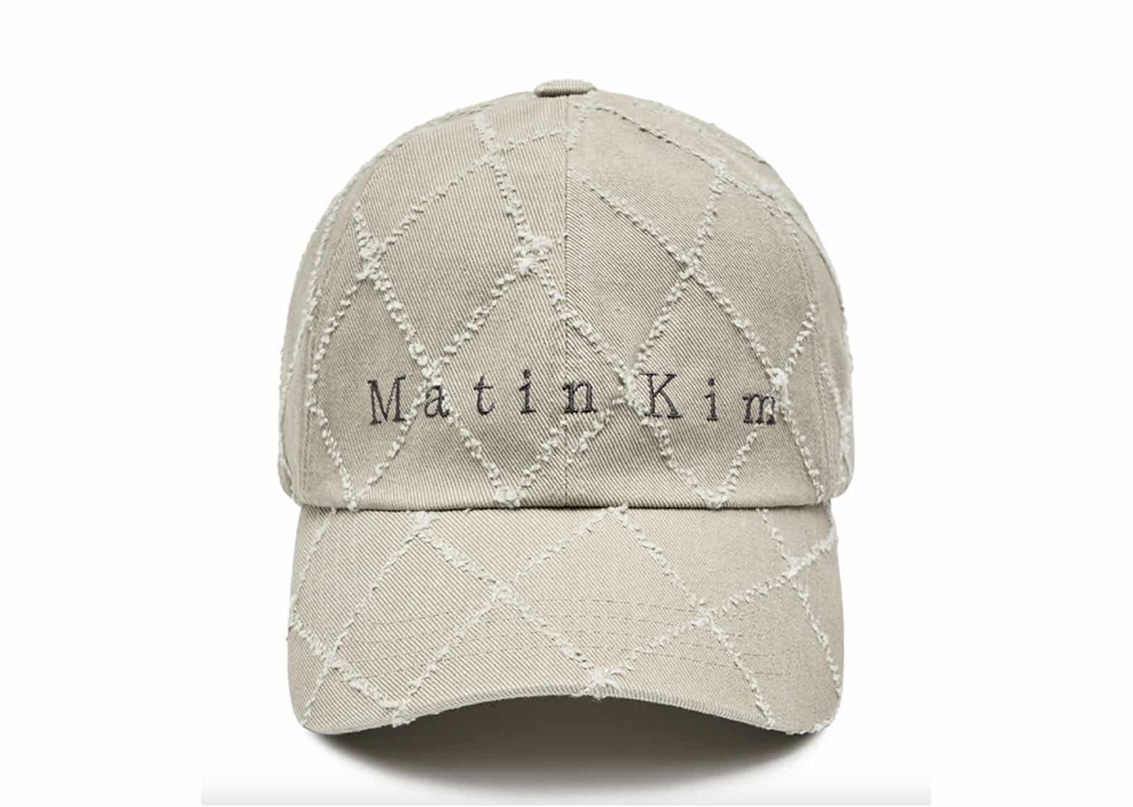 Matin-Kim-Matin-Typo-Quilted-Ball-Cap-Light-Khaki-HT034