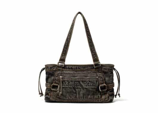 Matin Kim Matin Washed Denim Square Bag Black BG040