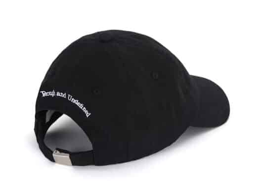 Matin Kim Mini Logo Ball Cap Black HT042 Back View