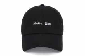 Matin Kim Matin Mini Classic Logo Ball Cap Black HT043