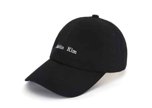 Matin Kim Mini Logo Ball Cap Black HT042 Full View