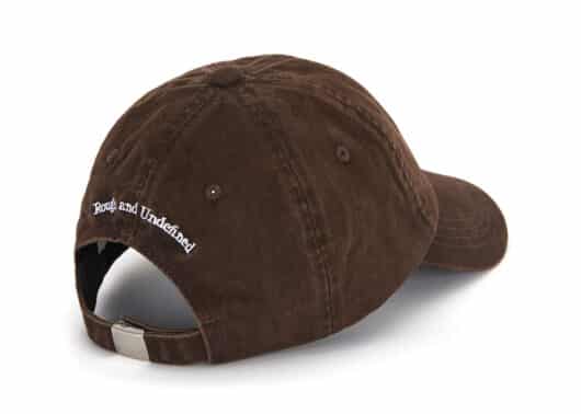 Matin Kim Mini Logo Ball Cap Brown HT042 Back View