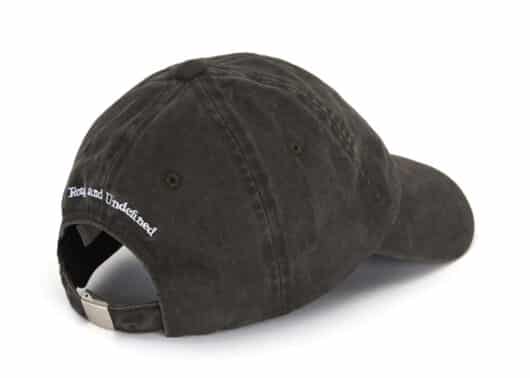 Matin Kim Mini Logo Ball Cap Charcoal HT042 Back View