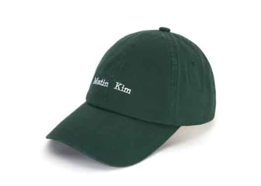 Matin Kim Mini Logo Ball Cap Green HT042 Full View