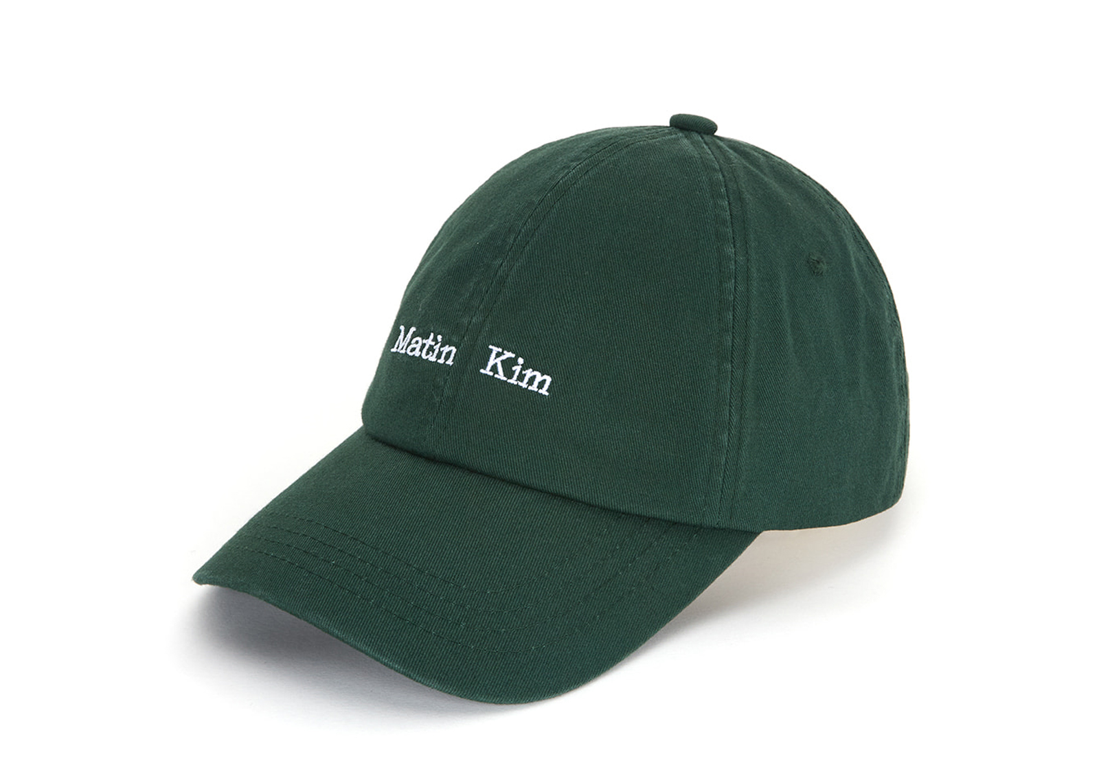 Matin Kim Mini Logo Ball Cap Green HT042 Full View
