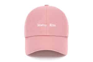 Matin Kim Mini Classic Logo Ball Cap Pink HT043
