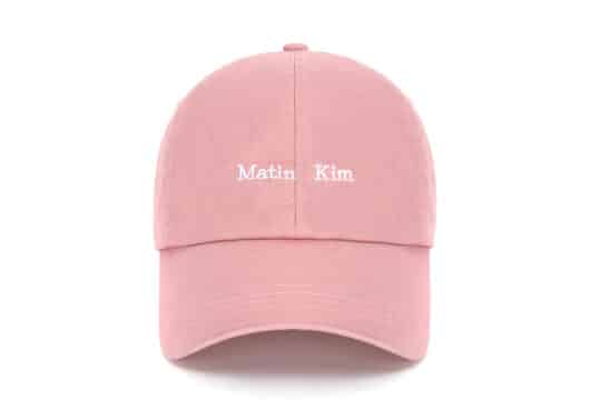 Matin Kim Mini Classic Logo Ball Cap Pink HT043