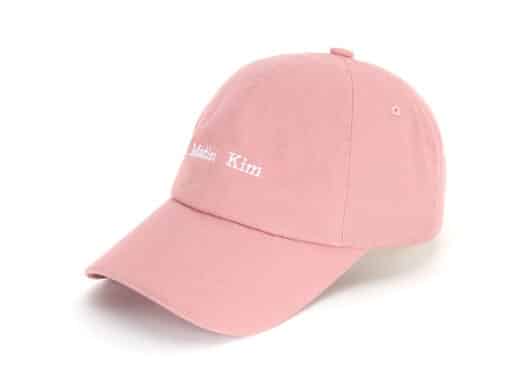 Matin Kim Mini Logo Ball Cap Pink HT042 Full View
