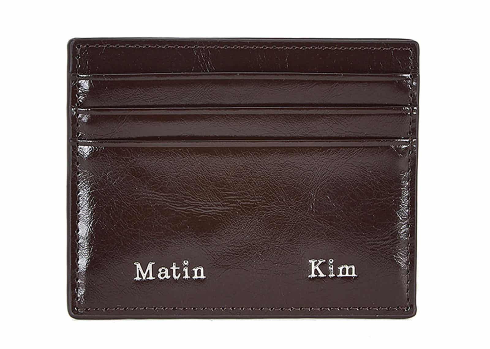 Matin-Kim-Steel-Logo-Card-Wallet-Brown-WL017
