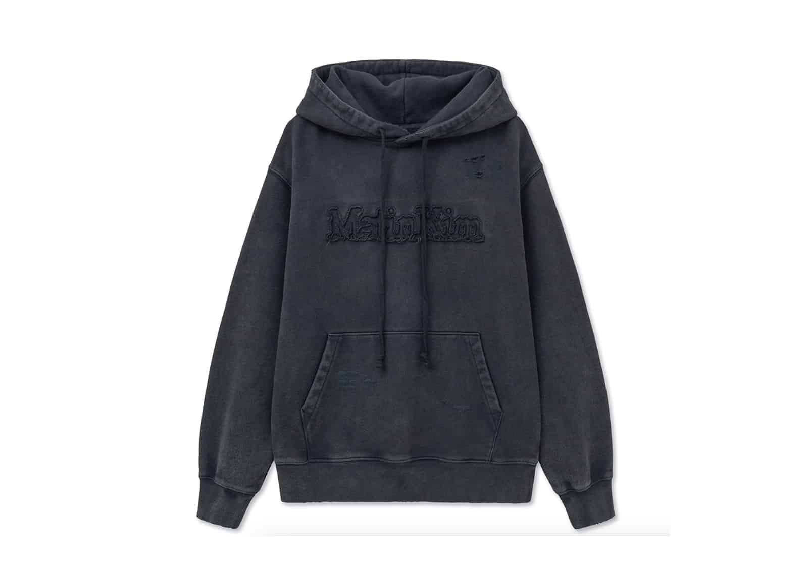Matin-Kim-Vintage-Color-Dying-Logo-Hoody-Charcoal-TS070